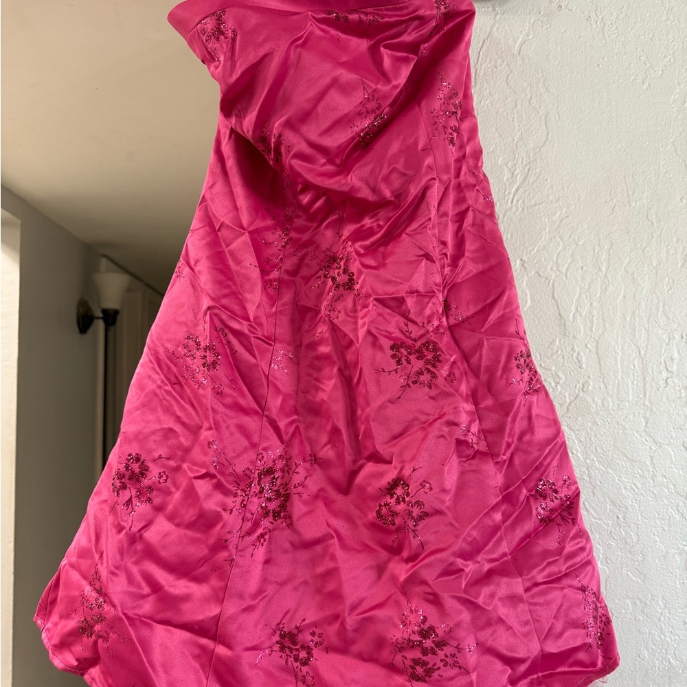 Onyx Nite Strapless Pink Dress